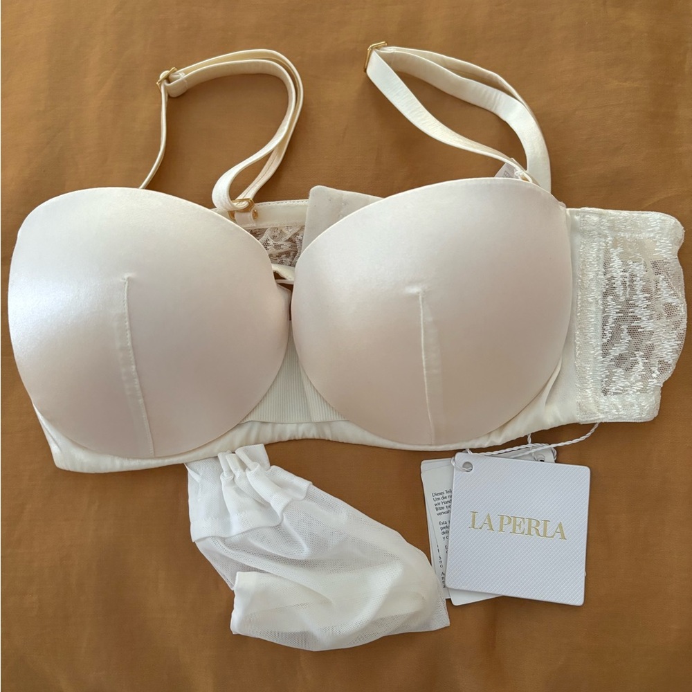 La Perla white silk bra. Size 36B